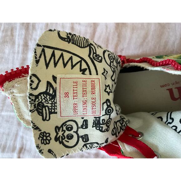 IiJin Strawberry Dream Hidden Invisible Wedge Sneakers 38/8 - Picture 7 of 13